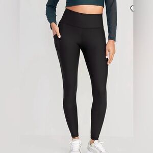 Black Cargo Leggings